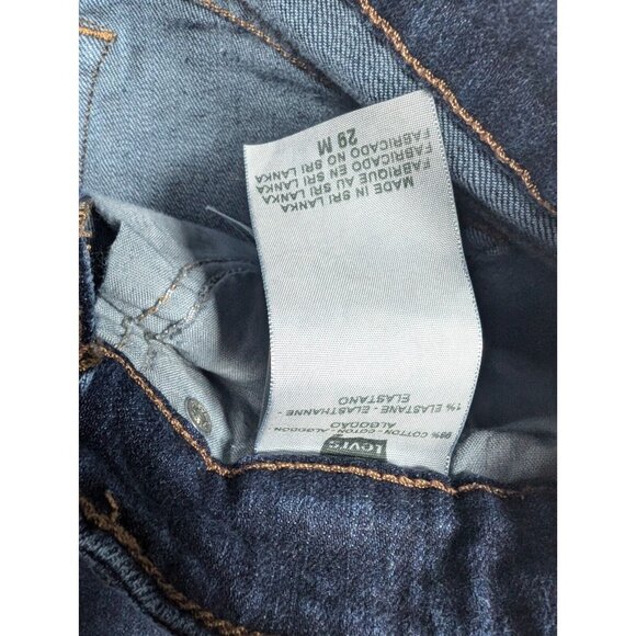 Levis Jeans Womens Size 8 29 Denim Mid Rise Skinny Slight Curve Shaping - Picture 3 of 10
